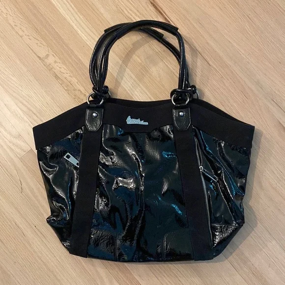 French Connection Large Patent Bag - Picture 1 of 9